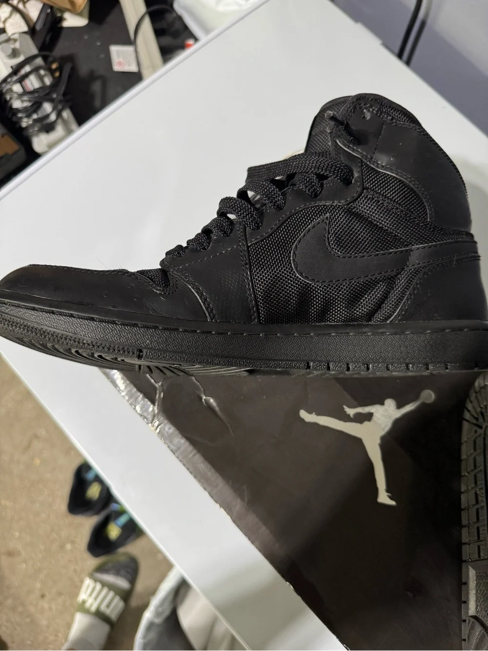 Jordan 1 retro Men’s High-Top Sneakers - Black/Black